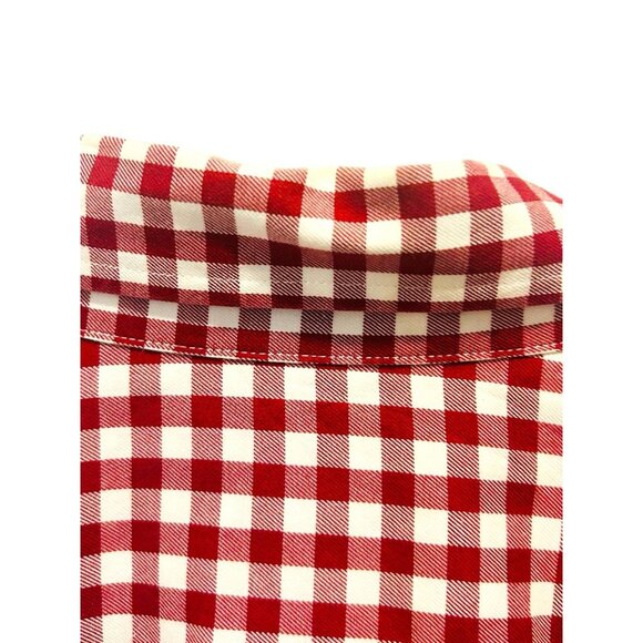 Vineyard Vines Men's Large Classic Fit Tucker Shirt Gingham Red White Check - Picture 13 of 15